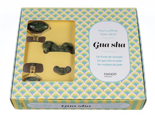 Mon coffret bien-ĂŞtre Gua sha: Avec 1 gua sha en jade et 1 rouleau de jade