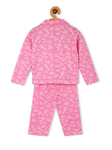 Image of The Mom Store Kids Cotton Night Suit for Boys and Girls | Breathable Night Dress for Kids Boys and Girls | Printed Nightsuit Pajama Set | Comfortable All-Season Sleepwear for Daily Use | Combo Set