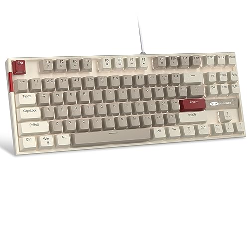 MageGee-75-Mechanical-Gaming-Keyboard-with-Brown-Switch-LED-White-Backlit-Keyboard-87-Keys-Compact-TKL-Wired-Computer-Keyboard-for-Windows-Laptop-PC-Gamer-Retro-GreyWhite