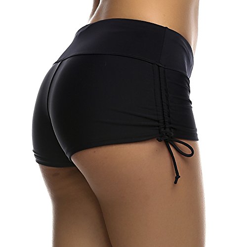 Image of DUSISHIDAN Women's Swim Shorts with Side Ties