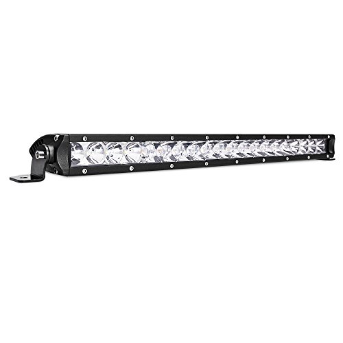 MICTUNING LED Light Bar 21 inches 100W Single Row Spot Flood Combo Driving Fog Light 2 Styles Mounting for Off Road Truck SUV ATV Car Boat