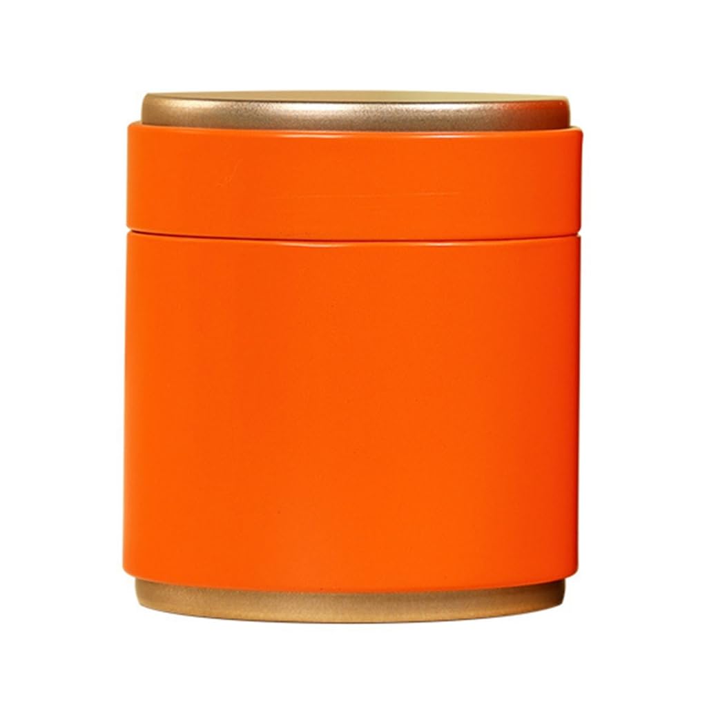 Small Round Boxes Portable Tin Cans Tinplate Material Gift for Tea Lover