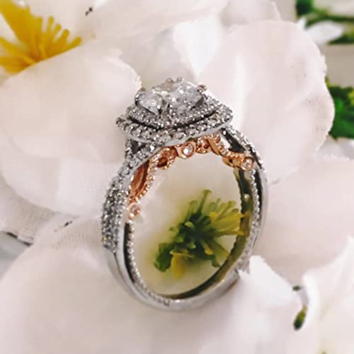 1 Dollar Items Only 925 Sterling Silver Rings For Women Sales Today Clearance Prime Only Warehouse Clearance Cubic Zirconia Promise Rings Stackable Wedding Rings Jewelry For Brides Gift4
