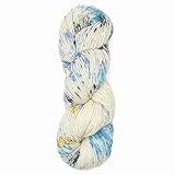 100% Baby Alpaca Yarn Wool 100g Hank DK Weight Hand Dyed Made in Peru - Heavenly Soft and Perfect for Knitting and Crocheting (Ivory Bloom, DK Hand Dyed - 100g Hank)