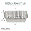 FUNSTITUTION Aluminum Foil Pans 8x4 Inches (30 Pack) - Tin Foil Pans with High Heat Conductivity - Disposable Aluminum Tray Cookware For Baking, Grilling, Cooking, Storing, Prepping #3