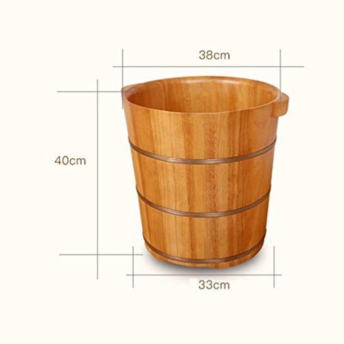 Cubeta de madera para baño de pies spa miniatura 2
