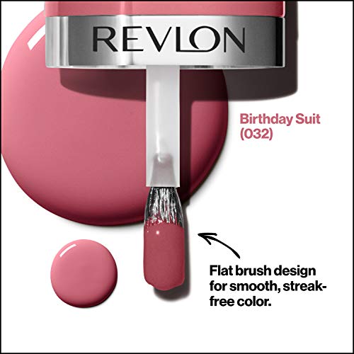 Image of REVLON Ultra HD Snap Nail Color, Natural Rich Glossy Polish, 100% Vegan Formula, No Base or Top Coat Needed, 032 Birthday Suit, 0.27 fl oz