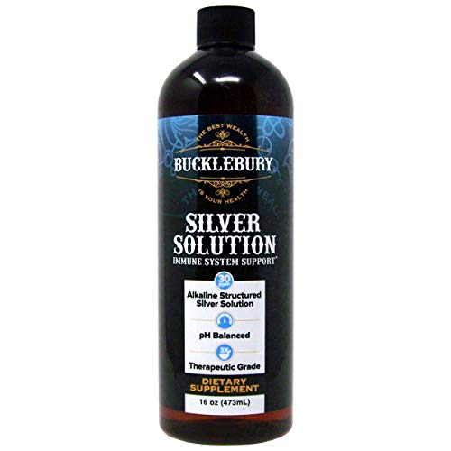Bucklebury Structured Liquid Silver Solution 30ppm | Colloidal Silver Liquid | Immune Support Supplement | Mineral Alkaline Colloidal Silver Water Supports Immune Health | 16oz