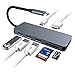 Produktbild Kempp USB C Hub 7 in 1 Aluminum Type C Hub Adapter with 4K HDMI SD/Micro SD-Kartenleser USB 3.0 Port USB C Hub Multiport Adapter für Galaxy Huawei MacBook Chromebook und mehr Type-C Geräte