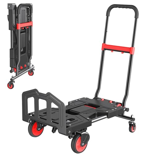 Carretilla plegable con capacidad 150kg y 4 ruedas miniatura 1