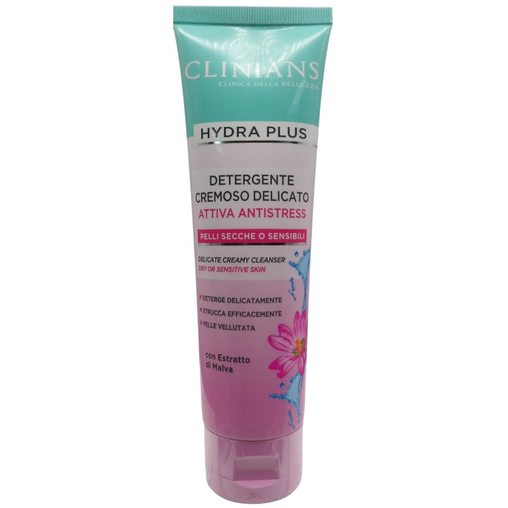 Detergente Struccante Cremoso Delicato, HYDRA PLUS ATTIVA ANTI-STRESS, Per Pelli Secche o Sensibili, Con Estratto Di Malva 150ml (2 Unità)