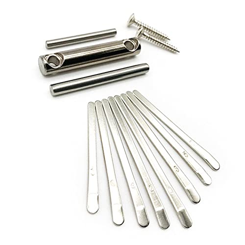 8 Tasten Kalimba DIY Zubehör Kit Mbira Daumenklavier mit Steg Sattel DIY 8 Tone Mini Daumen Piano Kalimba Tasten Zinken Ersatz Zubehör Set