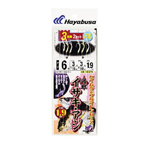ハヤブサ(Hayabusa) 海戦イサキ・アジ ケイムラ&ブライトンMIX 3本鈎2セット SE376 6-3-3
