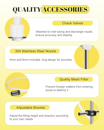 Moonshan Liquid Filling Machine 0.1-5 Fl Oz Peristaltic Pump Bottle Filler Machine Automatic Bottling Machine Digital Control for Cosmetic Oil, Essential Oil, Wine, Beverage, Lotion(Single Nozzle)