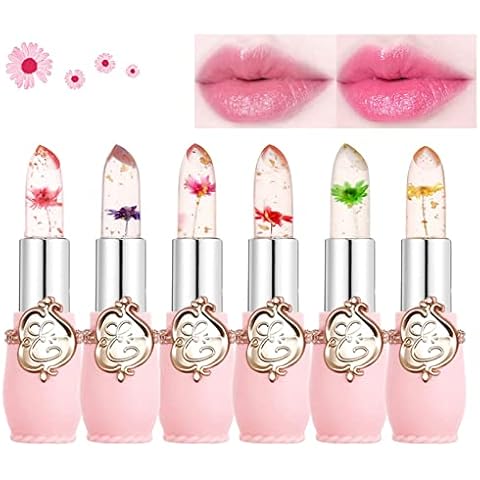 Skynest Clear Flower Jelly Lipstick Cover
