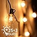 Guirnalda Luces Exterior,Tomshine 7.62M Cadena de Luz,G40 Guirnaldas Luminosas de Exterior con 25 Blanco Cálido Bombillas,IP44 Impermeable para Jardín Trasero Fiesta Navidad(3 Bombillas de Repuesto)