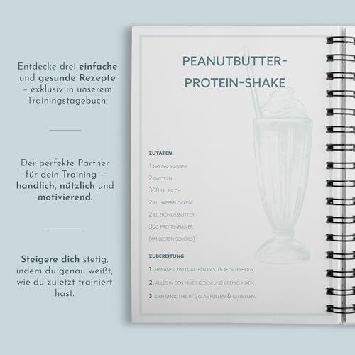 Trainingstagebuch Krafttraining II- Fitness Tagebuch im DIN A5 Format für Krafttraining, Fitness Studio & Cardio - mit über 200 Seiten - von Sophies Kartenwelt