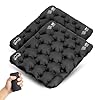 ONTYZZ 2 Pack Black Inflatable Air Seat Cushion Lightweight Inflatable Seat Stadium Seat Travel Cushion for Airplane Climbing Hiking Office