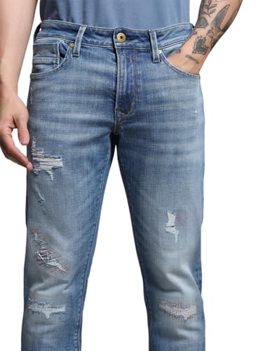 Image of Jack & Jones Men's Slim Fit Jeans | Low Rise | Jeans for Men