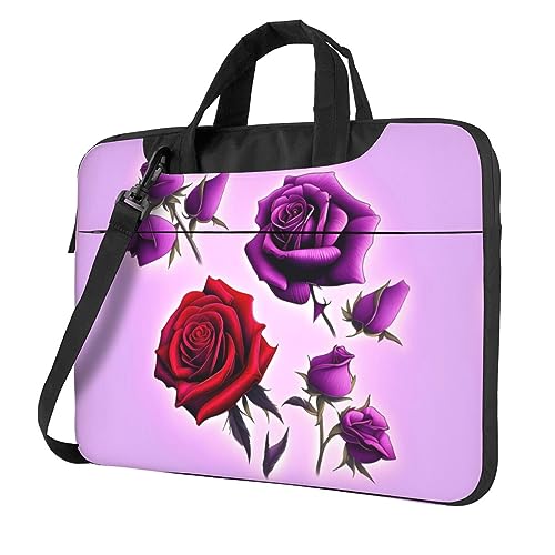 Bolsa para laptop elegante y duradera con acabados de alta calidad de rosas
