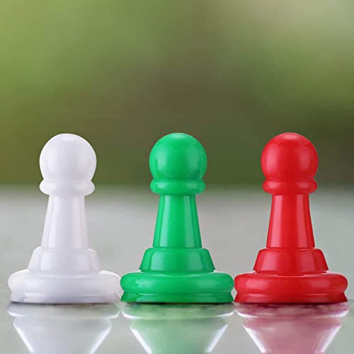 Image of Hestya 96 Pcs Board Game Pawns 8 Colors Plastic 1 Inch Token Markers | Replacement Pieces for Tabletop RPG, Classroom Counting Tokens, DIY Game Markers, Compatible with Chess Checkers Games