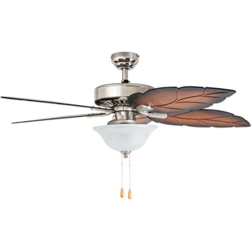 Prominence Home 5066501 Bradenton Tropical Ceiling Fan, 52", Mocha