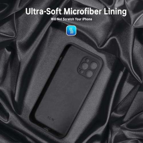 Image of DIZORO Compatible for iPhone 16 Pro Case 6.3, Slim Liquid Silicone 3 Layers Full Covered Soft Gel Rubber Phone Case Protective Cover 6.3 Inch - Black