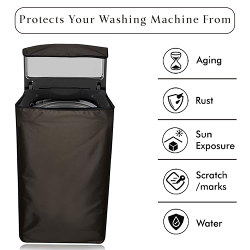 Image of Star Weaves Waterproof Top Load Washing Machine Cover Compatible For Haier HWM105-826S6 10.5 Kg - Polyester