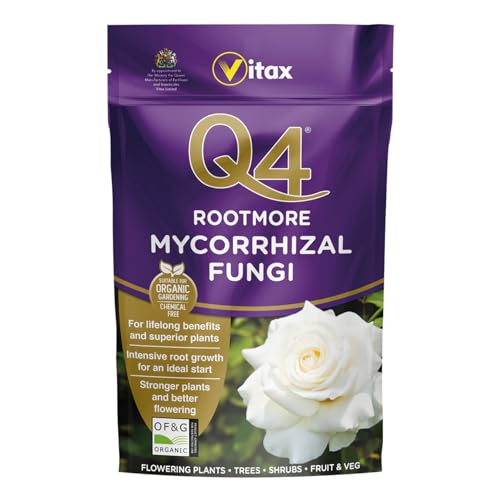 Vitax Q4 Rootmore Mycorrhizal Fungi Stimulates Root Growth Suitable For Flowers Shrubs And Edibles Organic - 250G