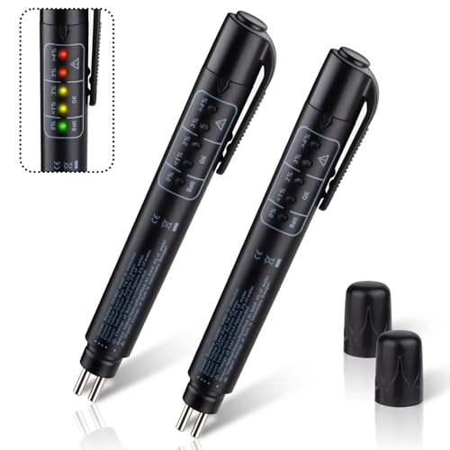 ecocstm 2 PCS Brake Fluid Tester, Brake Fluid Moisture Teste...