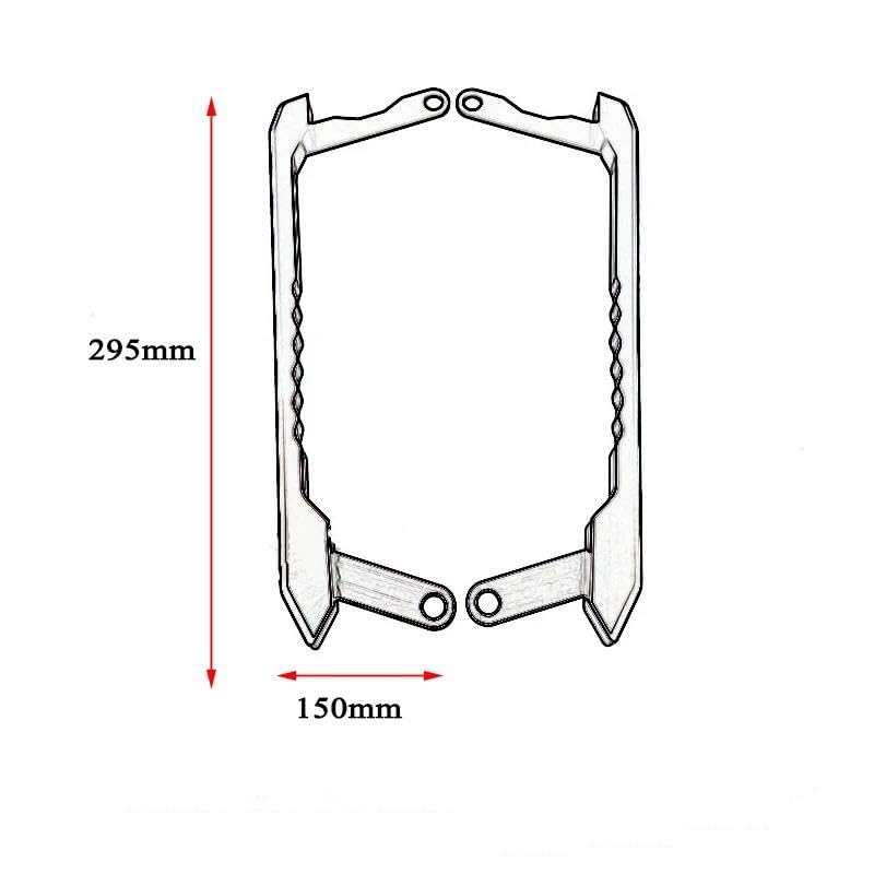 Asideros traseros para Yamaha MT09 2014-2019 de aluminio azul 2