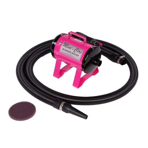 ECC Mini-Circuiteer Portable Livestock Groomer & Blower - Lightweight Animal Blow Dryer Pink