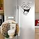BOBOZHONG Sticker Lustiger Aufkleber,8 Stück Smile de Toilette WC Aufkleber,DIY Badezimmer Wandtattoo Sticker,Sticker Toilette Abnehmbare Aufkleber für Badezimmer,Wandaufkleber Dekor 24x18cm