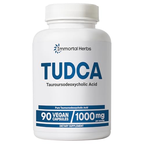 Image of Tudca Supplement 1000mg, 90 Capsules for Liver Support, Non-GMO & Gluten Free Tauroursodeoxycholic Acid Capsules for Adults