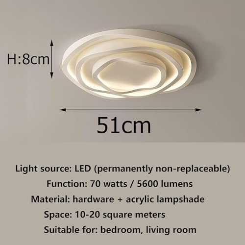 Plafonnier LED avec télécommande et changement de couleur pour salon