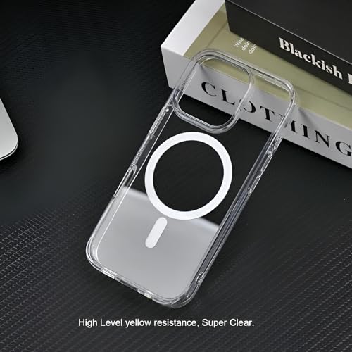 Image of Back Cover Case for iPhone 16 Pro Max Offers Mag-Safe Compatibility | Crystal-Clear Design | Camera Protection | Durable PC & TPU Construction