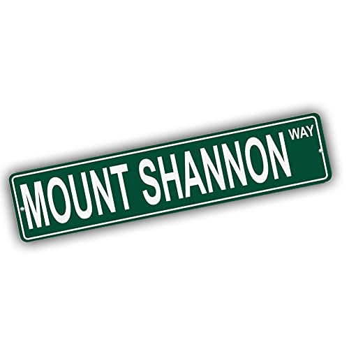 Brotherhood Aluminum Street Sign for Mount Shannon - Alaska Man Cave Decor