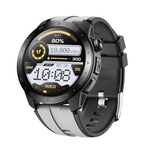 RORIOS Reloj Inteligente para Aventuras Outdoor Smartwatch con Altímetro Brújula y GPS Mide Altitud Impermeable para Deportes Extremos Gris