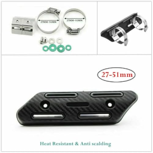 Protector de escape para SXF EXCF y BETA RR: cubierta de protección térmica negra 6