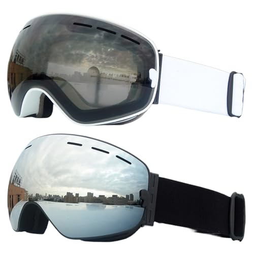 Lunettes de ski protection UV visière sports d'hiver panoramique