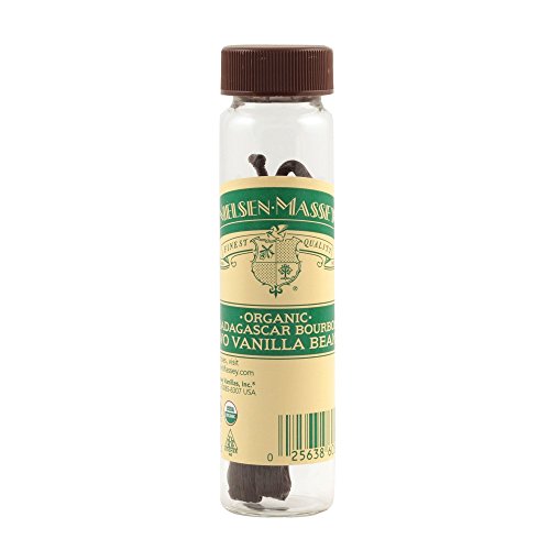 Nielsen-Massey Organic Madagascar Bourbon Vanilla Beans, with Gift Box, 2-Bean Vial