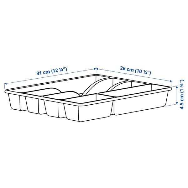 ProTuning SMÄCKER Bandeja para cubiertos, antracita, 31 x 26 cm