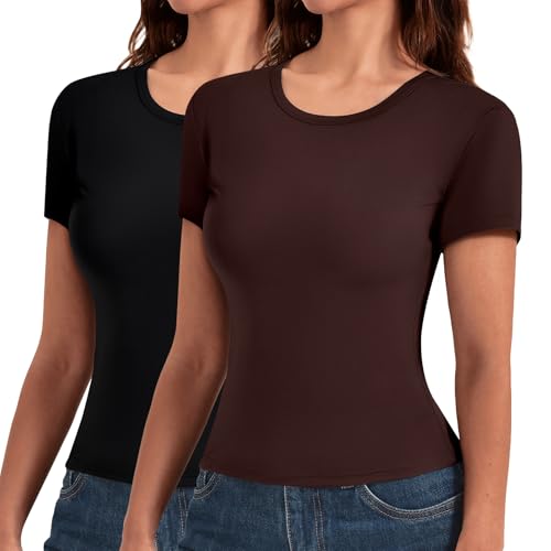 2 Pack Basic Tees for Women - image 1