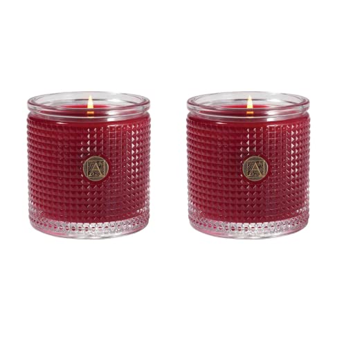 Aromatique Smell of Christmas Textured Glass Candle Set of 2 6oz Decorative Home Fragrance Aromatherapy Long Lasting Room Air Freshener Perfect Fall Decoration Luxury Glass Candle Gift 40 Hour Burn! Aromatique Smell of Christmas Textured Glass Candle Set of 2 6oz Decorative Home Fragrance Aromatherapy Long Lasting Room Air Freshener Perfect Fall Decoration Luxury Glass Candle Gift 40 Hour Burn!