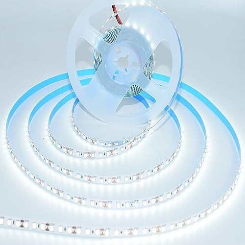 Image of SUYOOULIN LED Strip Lights, 16.4ft /5m SMD 2835 600 LEDs Light Strips, 15000LM Flexible AC 110V Waterproof IP68 LED Ribbon for DIY Christmas Home Indoor Outdoor Decor(Daylight White 6500K)