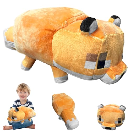 Invasye Creeper Plüschfigur, Plüschtier Stofftier 34CM, Fuchs Kuscheltier Figuren Plush, Plüsch Mine Videospielfiguren, Lebensecht Gestaltetes PlüSchtier, Floppy Collectible Gift