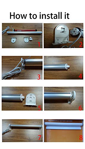 Morningrising 12V DIY Electric Roller Blind/Shade Tubular 25mm Motor Kit & Remote Controller - Thumbnail 4