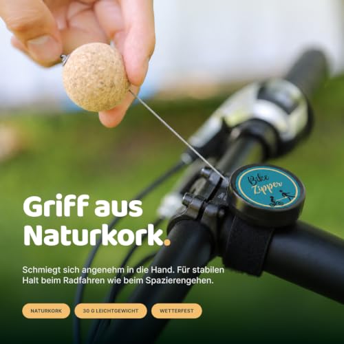 BikeZipper Fahrrad Abschleppseil Für Kinder I Zughilfe Mit Korkgriff I Zugsystem Für Kinderfahrrad, Laufrad, Roller, Schlitten… – Ansicht 5
