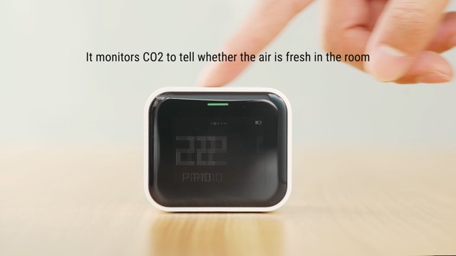 Qingping Air Monitor Lite, Apple HomeKit Compatible Wi-Fi Indoor Air Quality Meter, Detects PM2.5, PM10, CO2, Temperature and Humidity