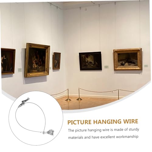 Image of Hanging Wire Picture Hooks for Hanging Stainless Steel Photo Hanger Wire Rope Hardware
